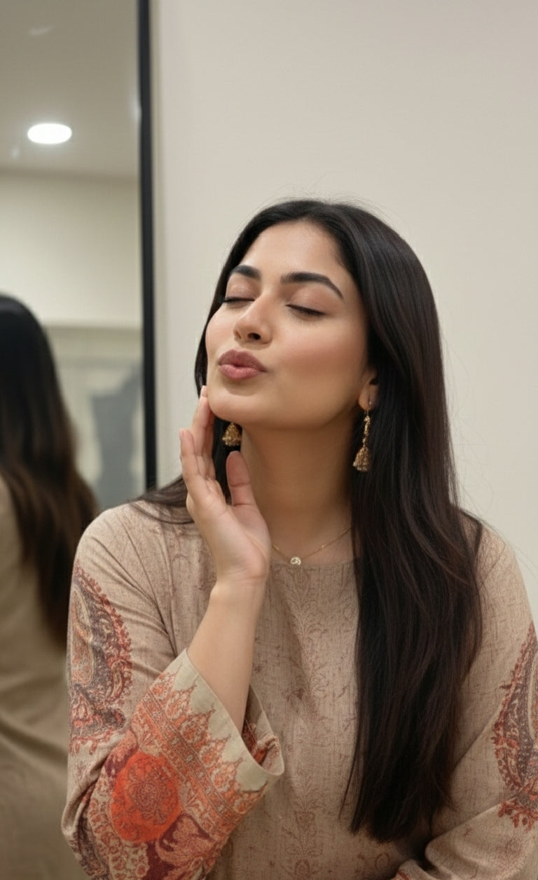 A Timeless Pure Print Design with Full Sleeves and Regular Fit Palazzos, Sizes M-XXXL."