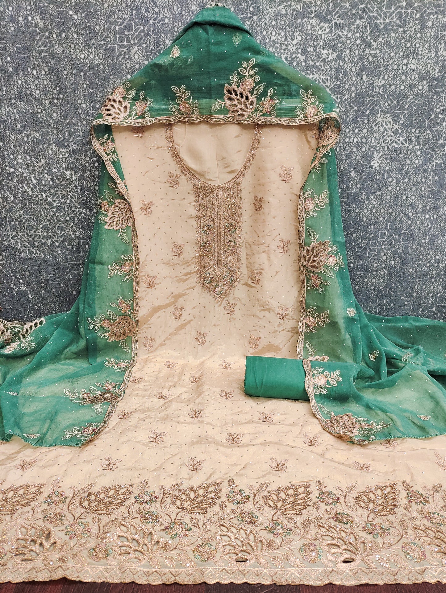 Silk Salwar Suit – Luxe Contrast Edition