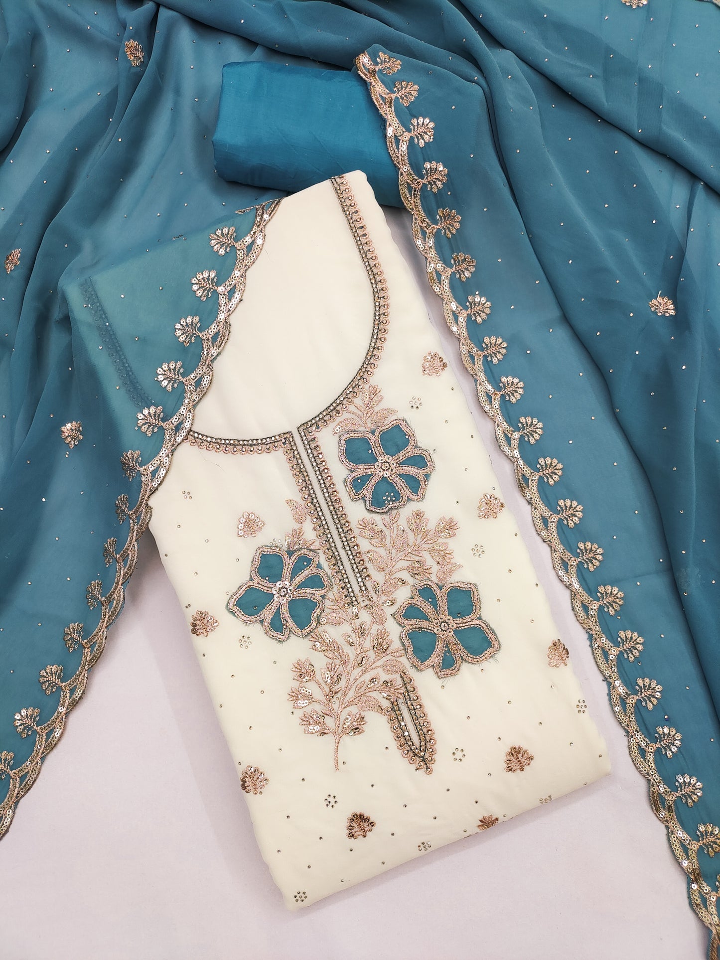 Unstitched salwar suit