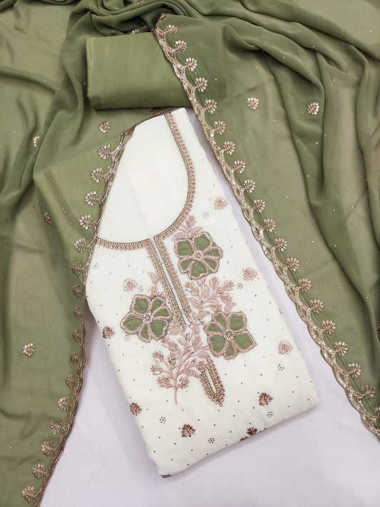 Unstitched salwar suit