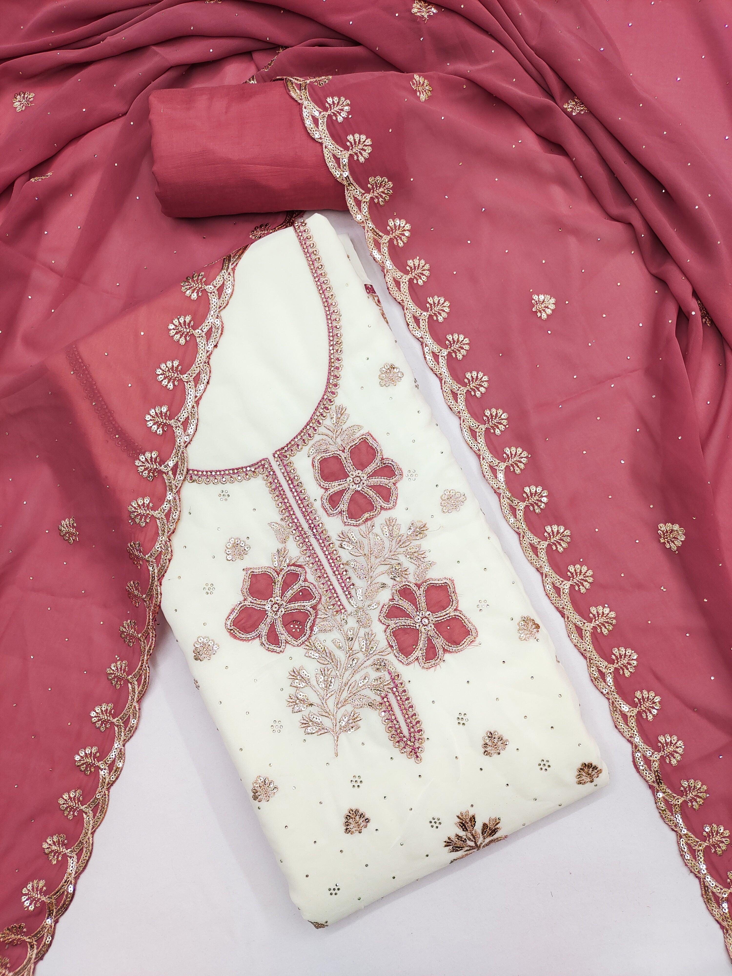 Unstitched salwar suit