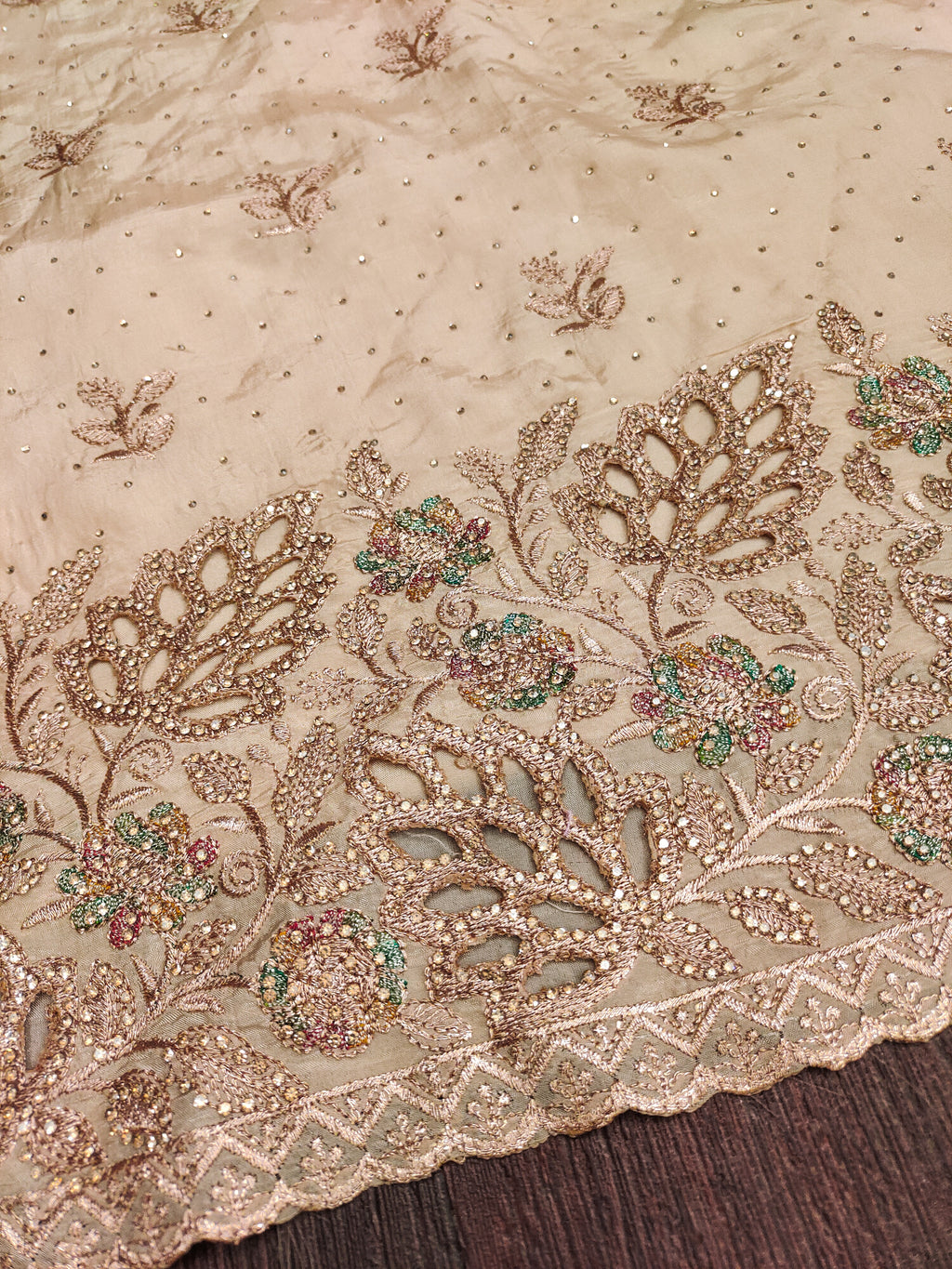 Suit salwar ( unstitched/ semi-stitched ) With Contrast set