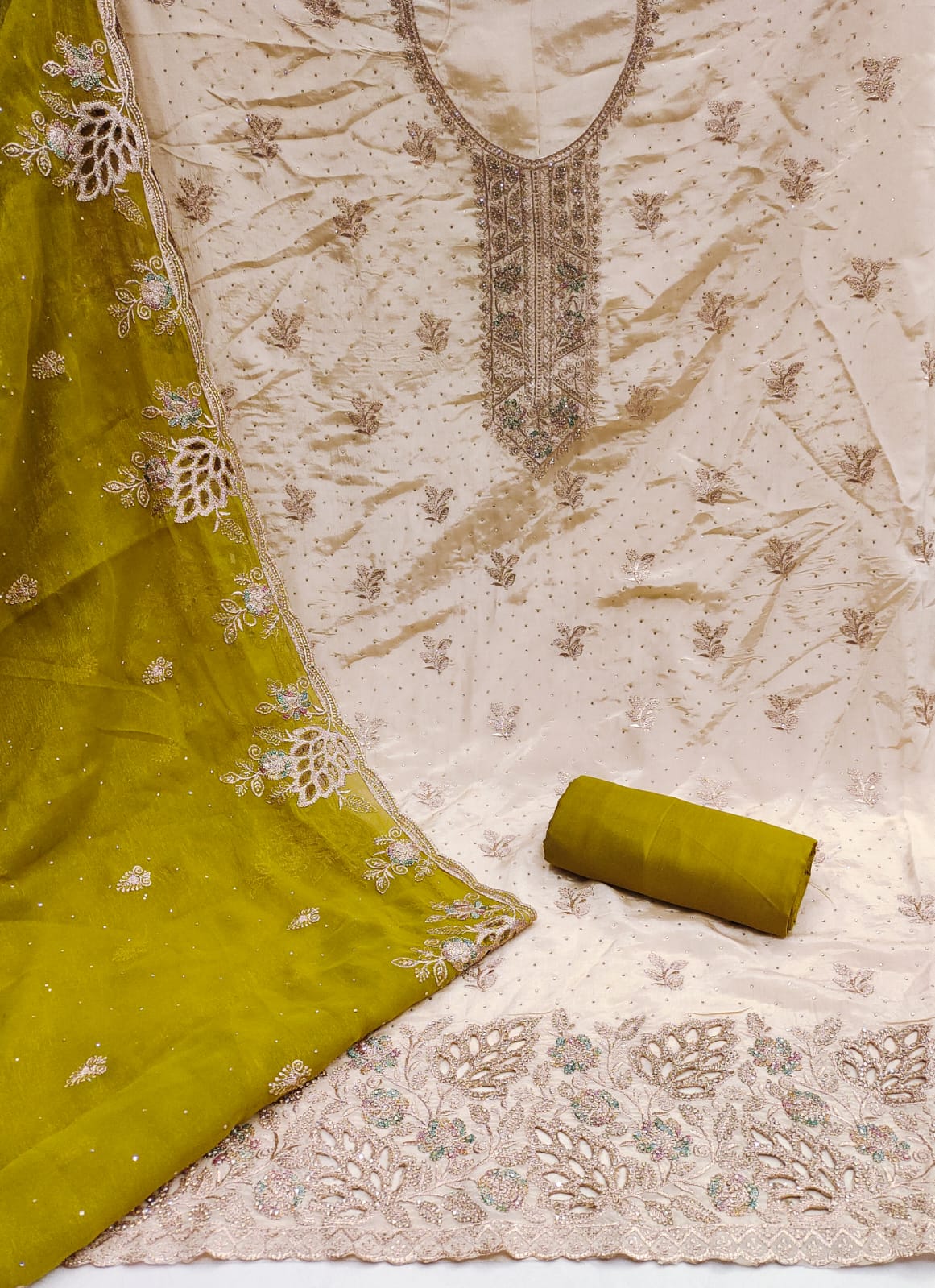 Silk Salwar Suit – Luxe Contrast Edition