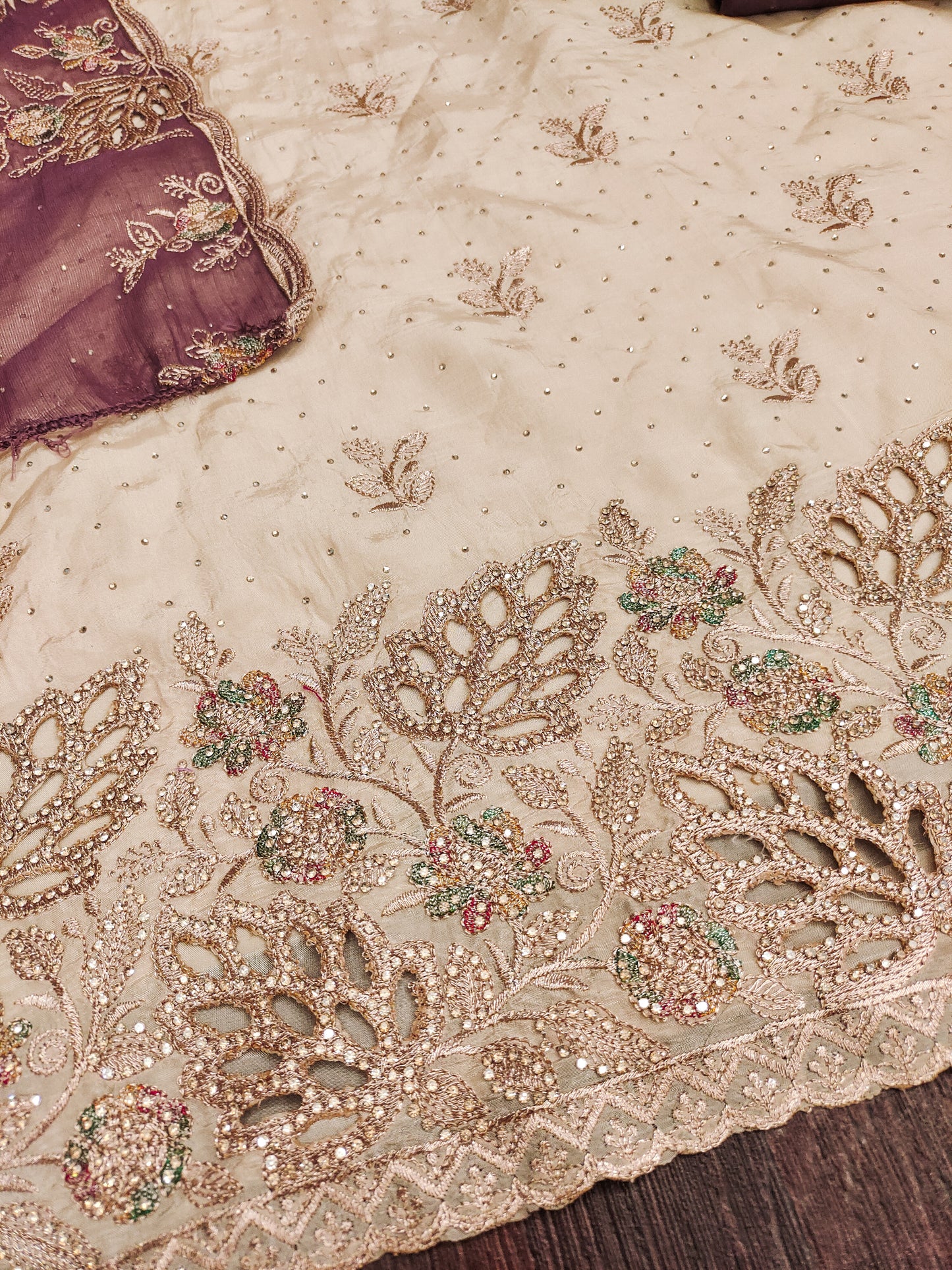 Silk Salwar Suit – Luxe Contrast Edition