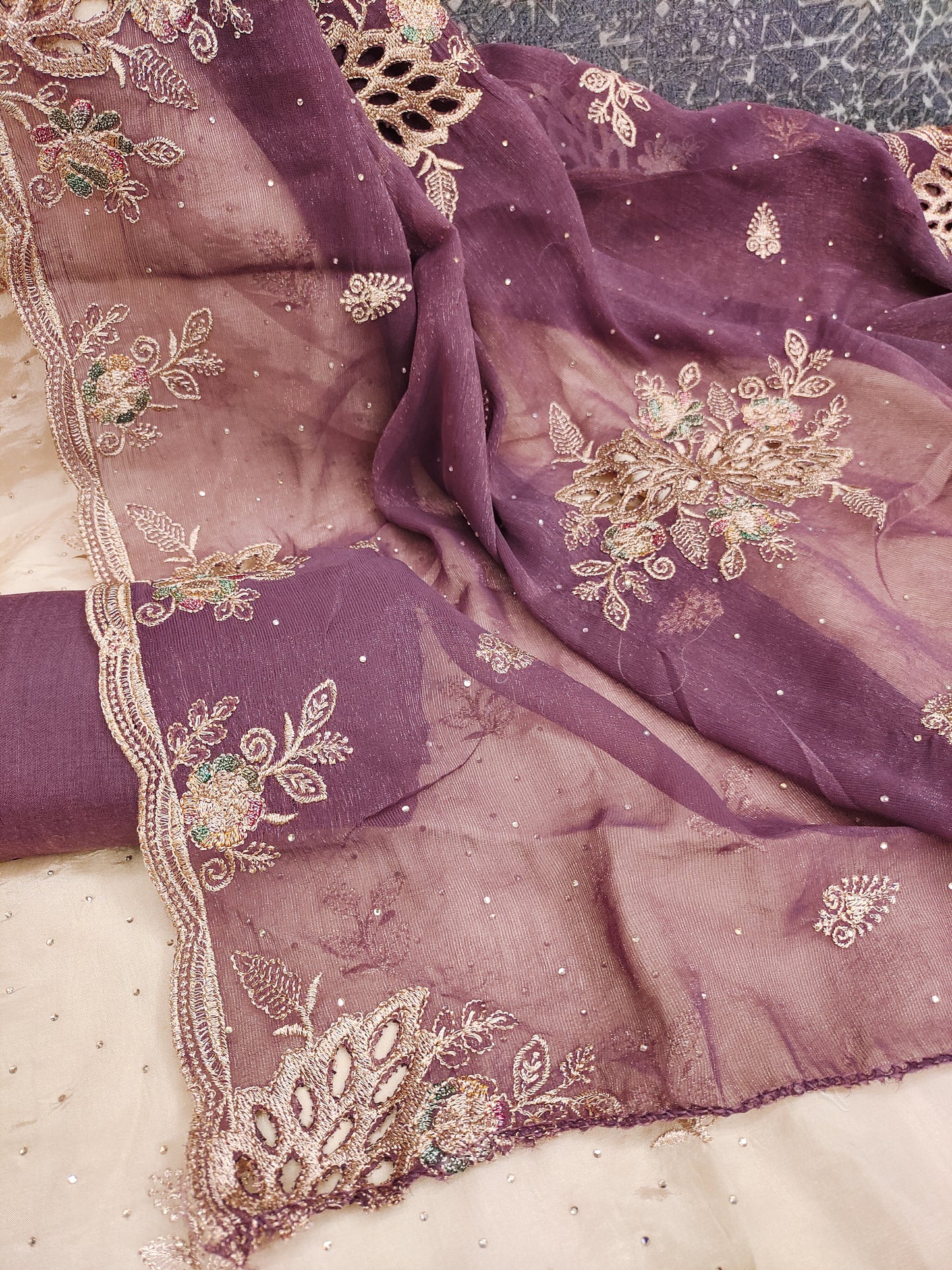 Silk Salwar Suit – Luxe Contrast Edition