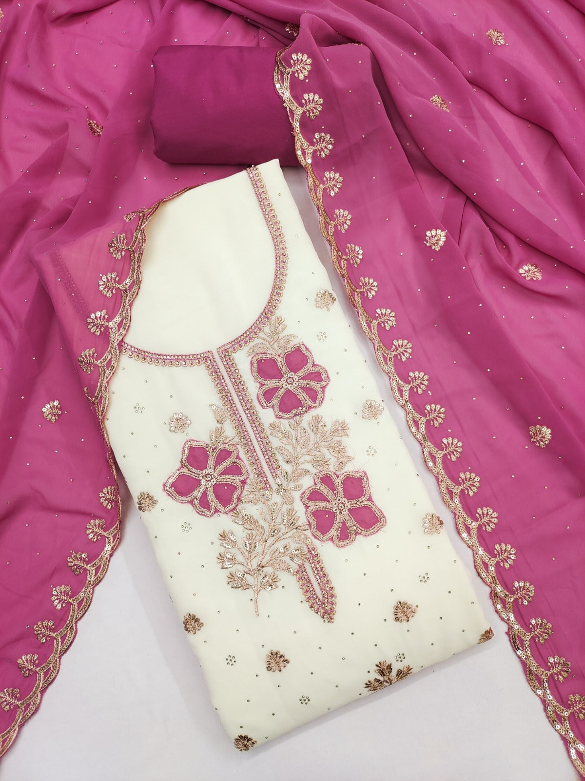 Unstitched salwar suit