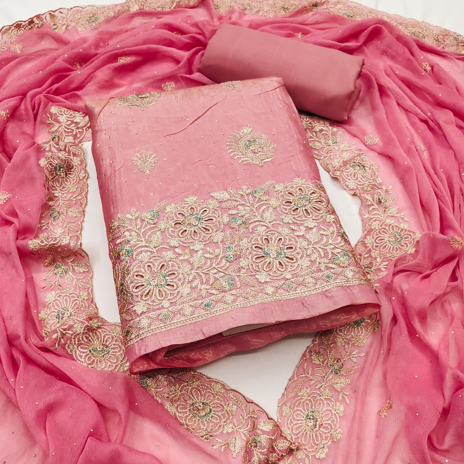 suit salwar Top , bottom, duppata and inner set