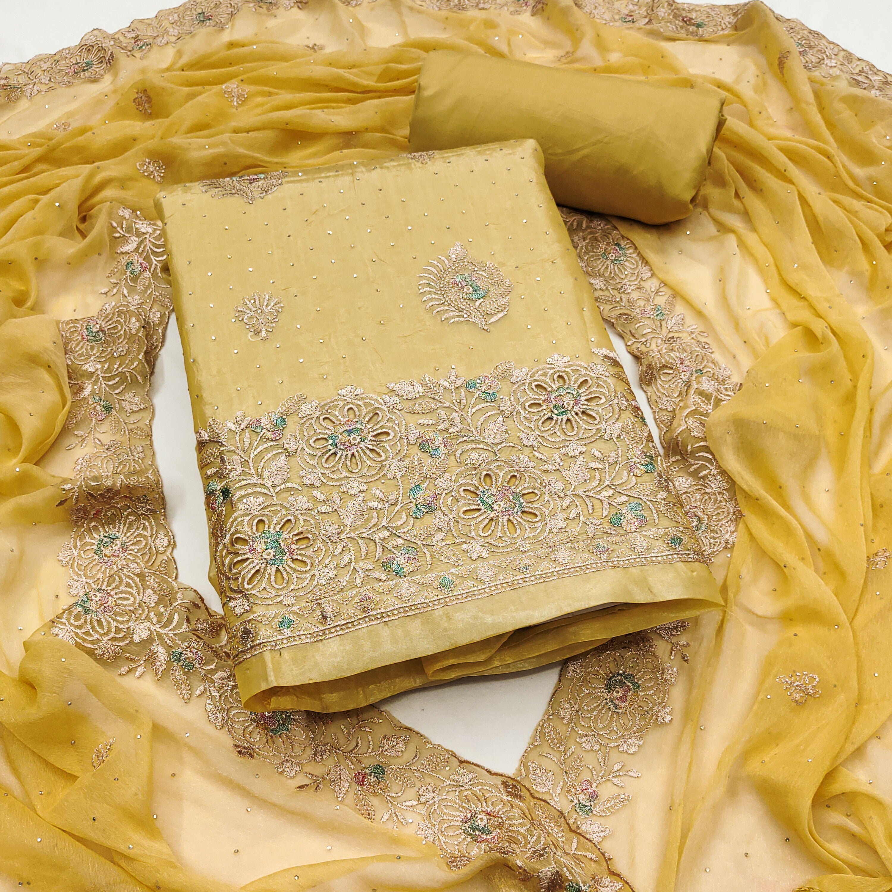 suit salwar Top , bottom, duppata and inner set